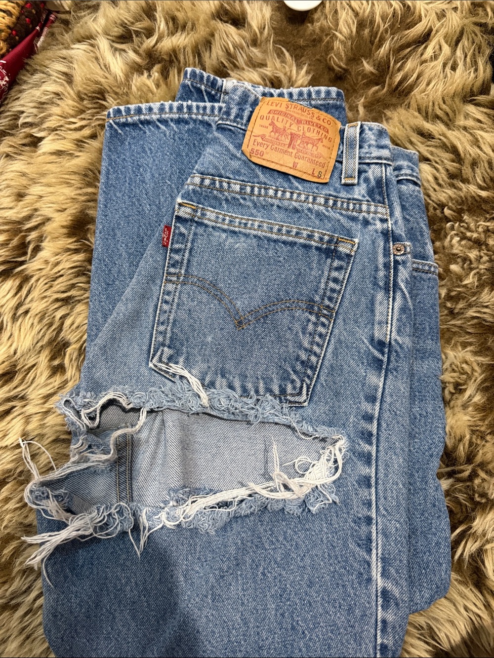 Vintage Levi’s with Butt Cut Out size 8